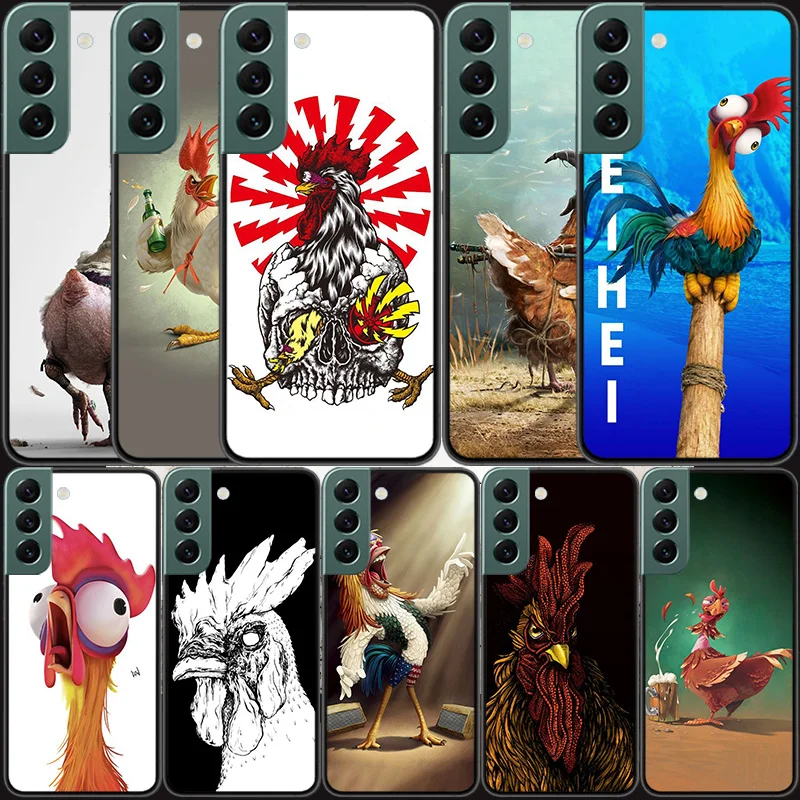 Naughty Chicken Hen cock cockfight Phone Case For Samsung Galaxy A12 A22 A32 A42 A52 A72 A54 A34 A24 A14 A73 A53 A33 A23 A13 5G