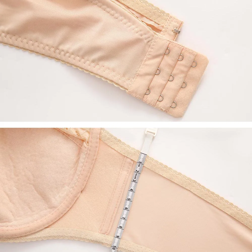 Ruralbras New Women\'s Sexy Bra Lace Floral  Bras Push Up Lingerie Top Female Embroidery Underwear Underwire Bra For Plus Size