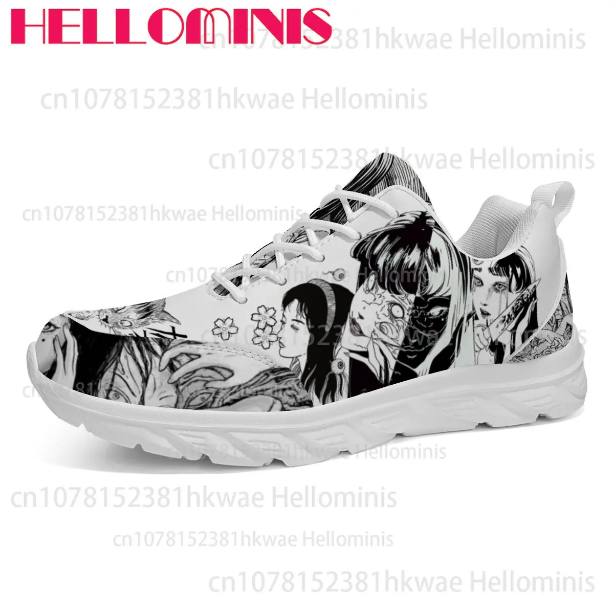 

Anime Junji Ito Tomie Pattern Girls Boys Kids Teenager Lightweight Breathable Soft Sole Sports Men's Women's Shoes Birthday Gift