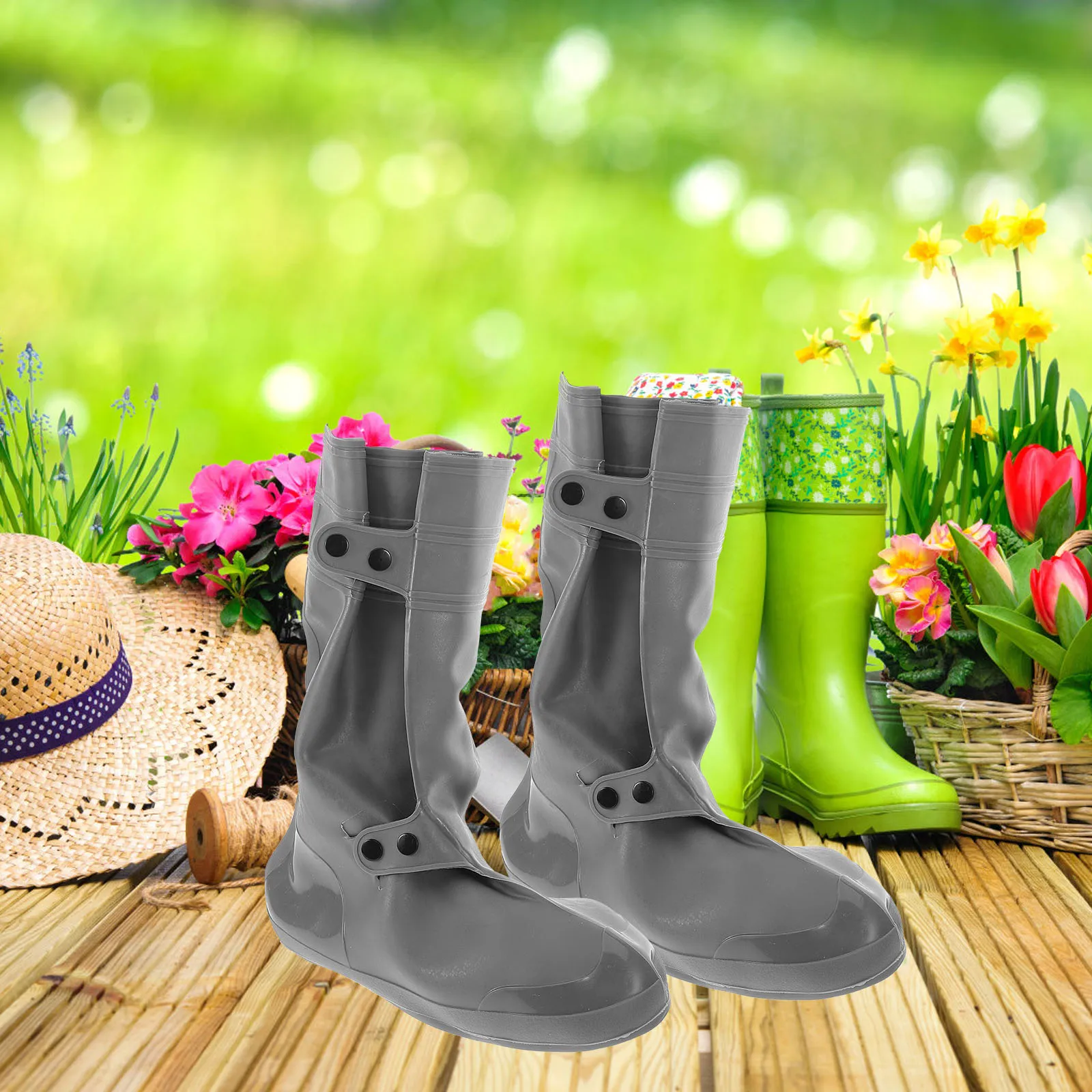 

Adults Shoe Covers Rain Protector for Shoes Snow Protection Mens Proof Rubber and Women