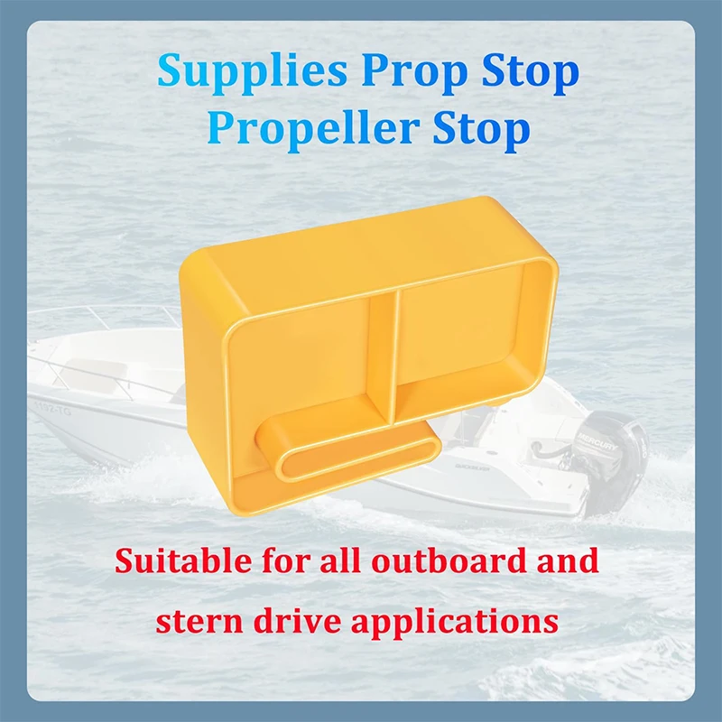 PMPS-1-DP Propeller Stop for Mercury/Mercruiser/Alpha for All Outboard and Stern Drive Applications, Lightweight, Yellow