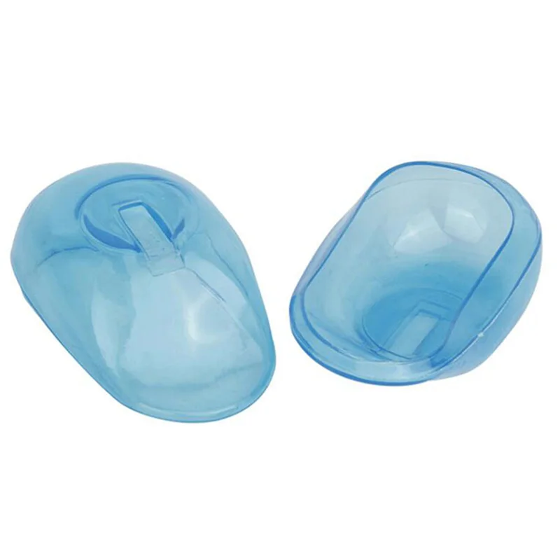 2 pçs/set capa de ouvido de silicone à prova dwaterproof água cabeleireiro cabelo tingimento earmuffs protetor protetor de alta temperatura tintura de cabelo ouvido capa