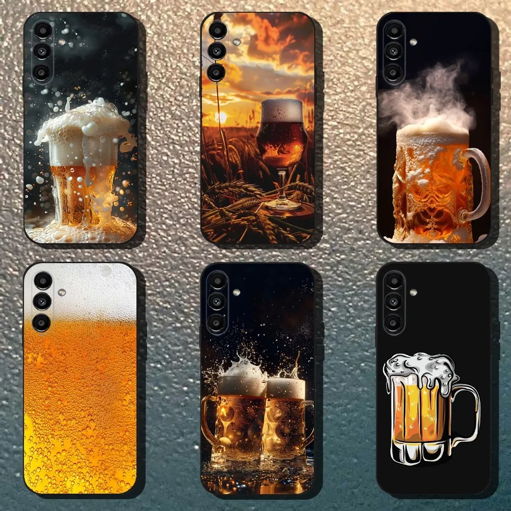 

Beer Art Alcohol Phone Case For Samsung Galaxy A13,A21s,A22,A31,A32,A52,A53,A71,A80,Soft Black Shell