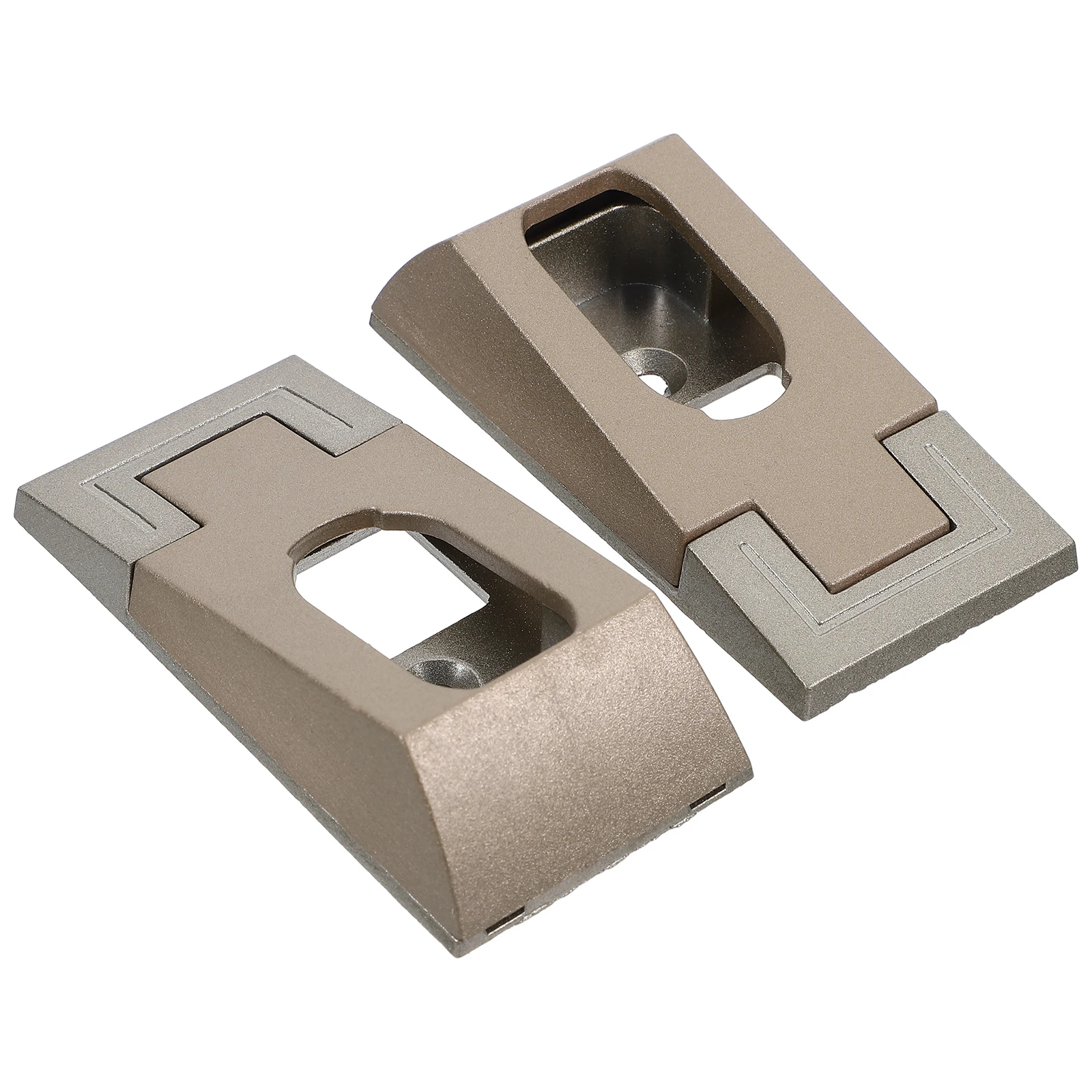 

4pcs Oval Brackets 3.3 Inch Aluminum Alloy End Supports Wardrobe Rods Easy Install No Slippage Durable Heavy Duty Flange Holder