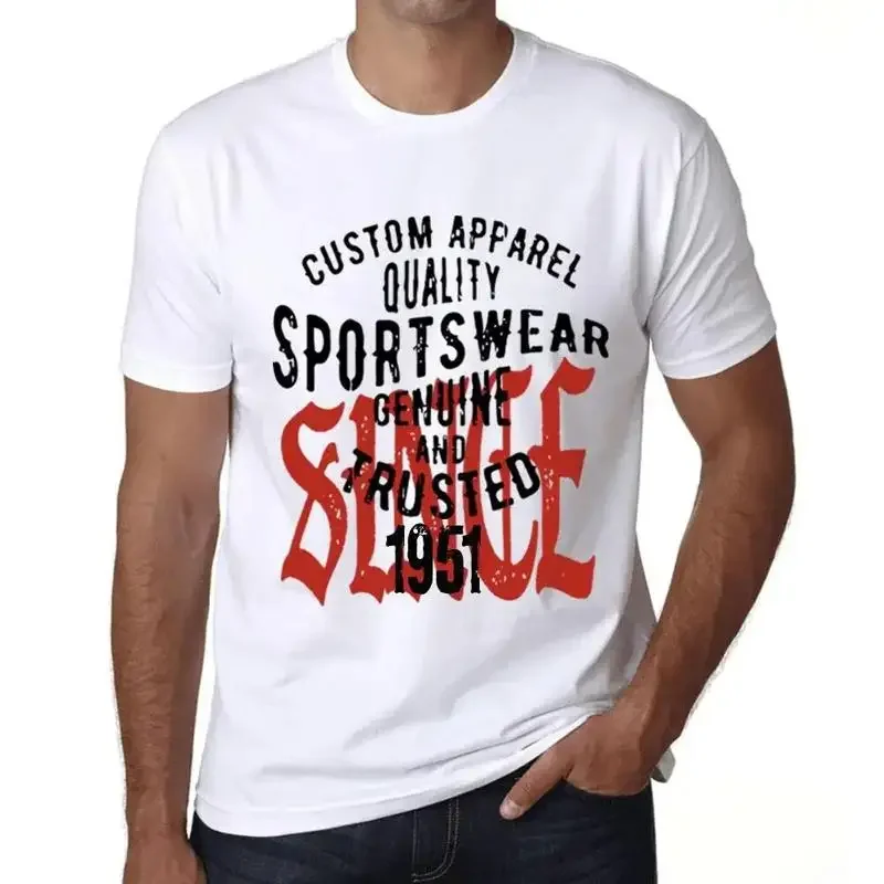 Men's T Shirt Sportswear Genuine and Trusted Since 1951 73rd Birthday