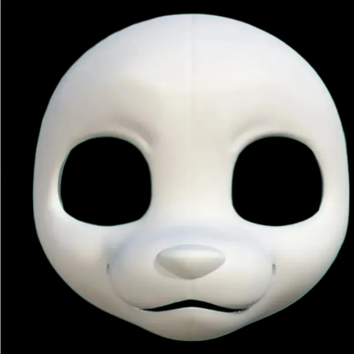 

Маска-основа Kemono Base Mask Fox для фурсьюта с средним/длинным носом, серия Kig, костюм зверя с 3D-печатью черепа, аксессуары для самостоятельного изготовления, маска для косплея
