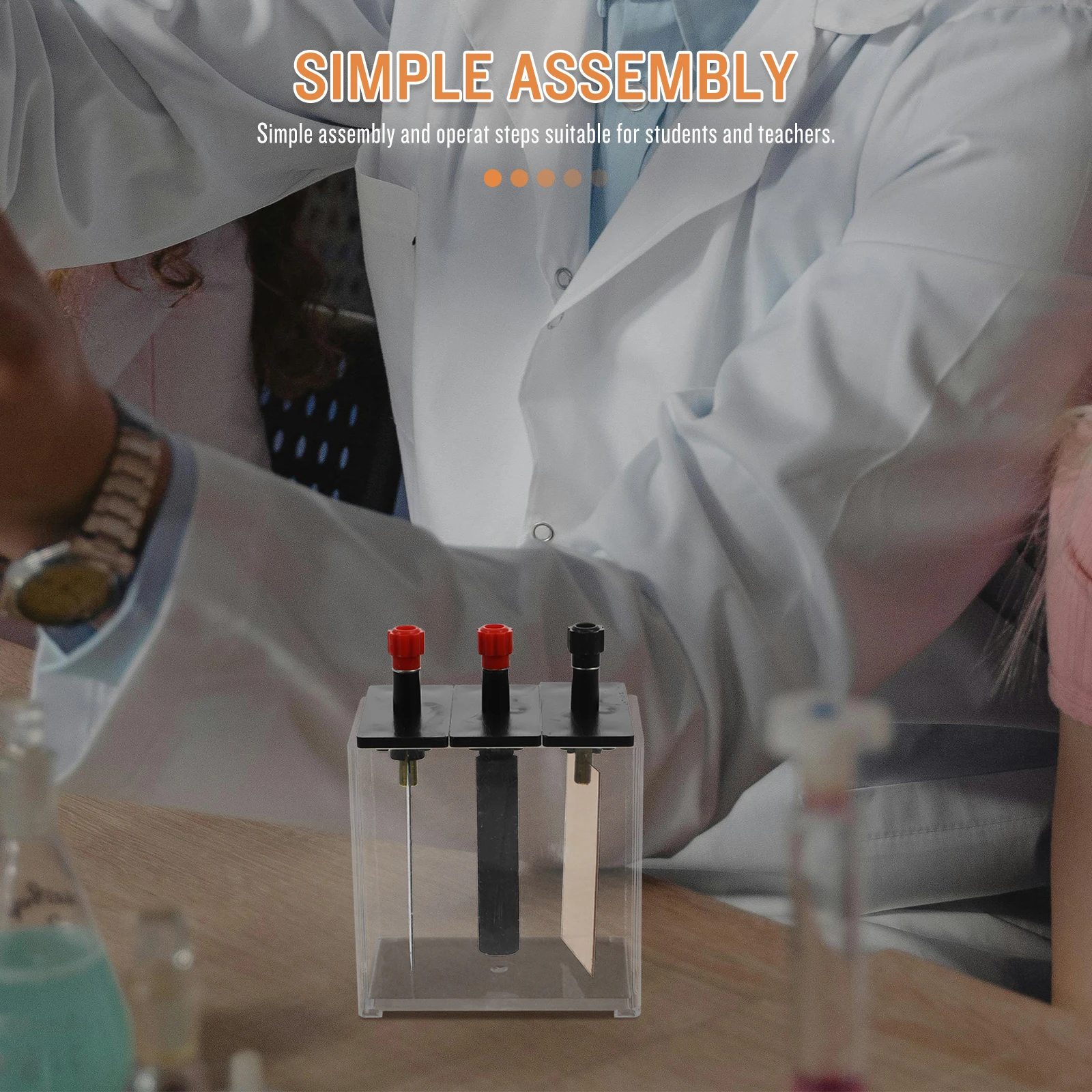 

Rechargeable Electrode Sheet Copper Iron Zinc Carbon Experiment Kit for Fruit Potato Science Teaching Tool Physics