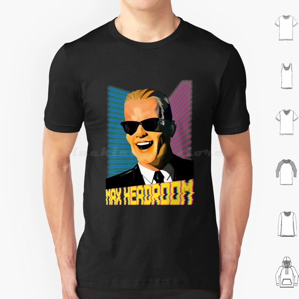 Max Headroom 2021 T Shirt 6xl Cotton Cool Tee Talking Heads Music David Byrne New Wave Band 80s Heads Talking Once In A