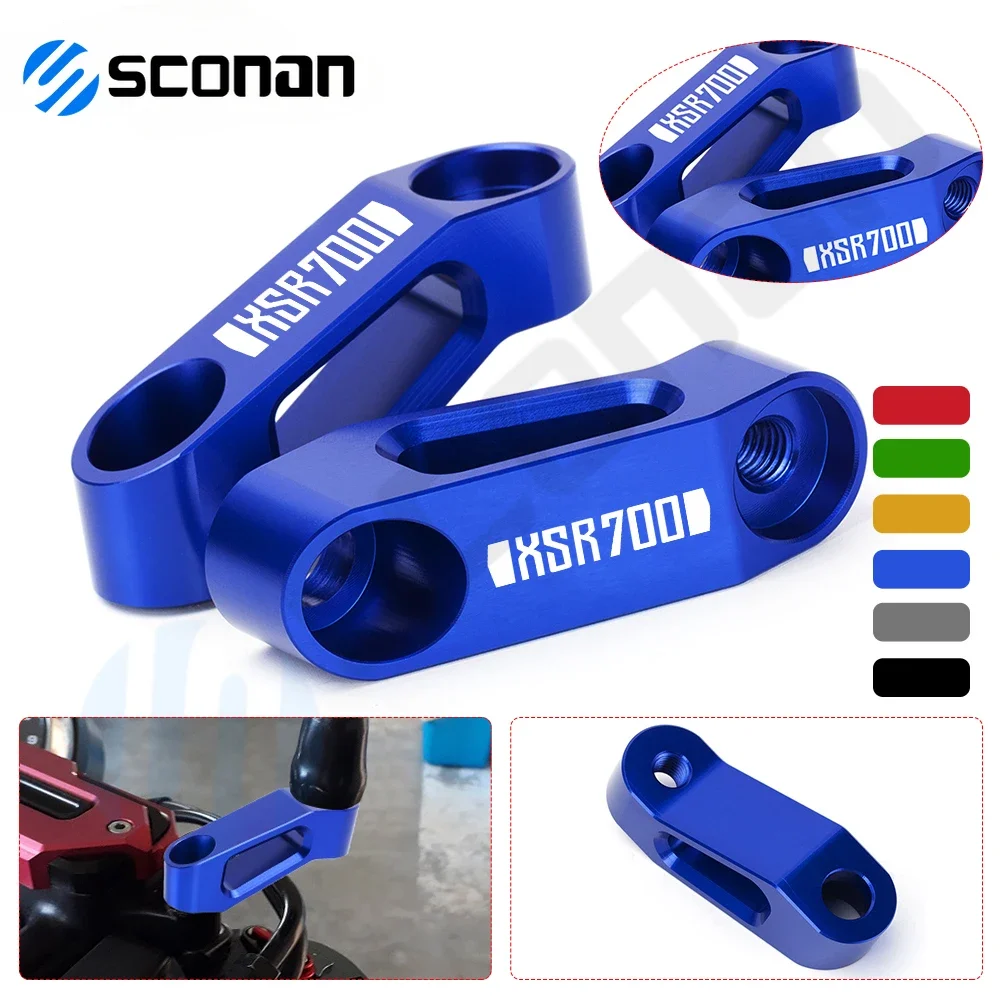 

Motorcycle Accessories Rearview Mirrors Extension Riser Extend Adapter Base Bracket For YAMAHA XSR 700 900 XSR700 XSR900