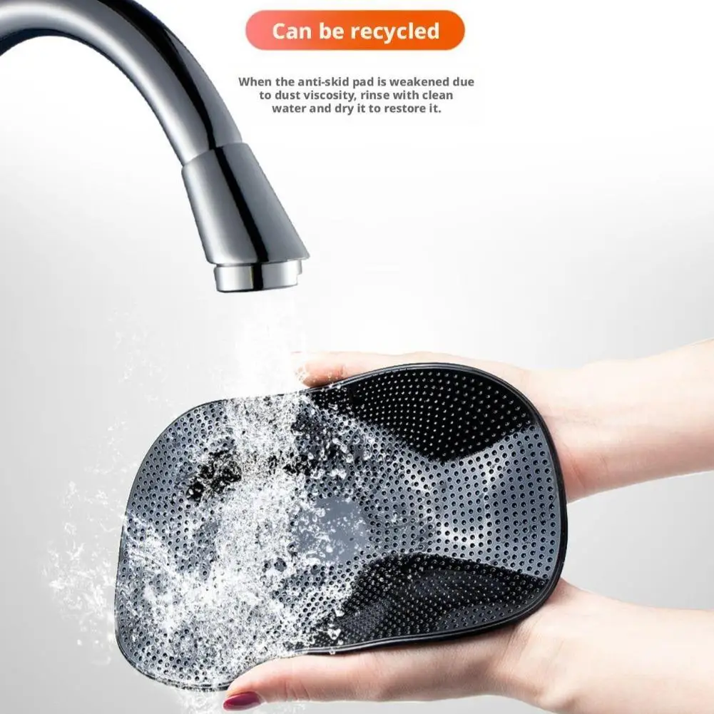 

Автомобильный нескользящий коврик, волшебный противоскользящий коврик с защитой от скольжения, приборная панель, липкий клейкий держатель для мобильного телефона, черный силикон