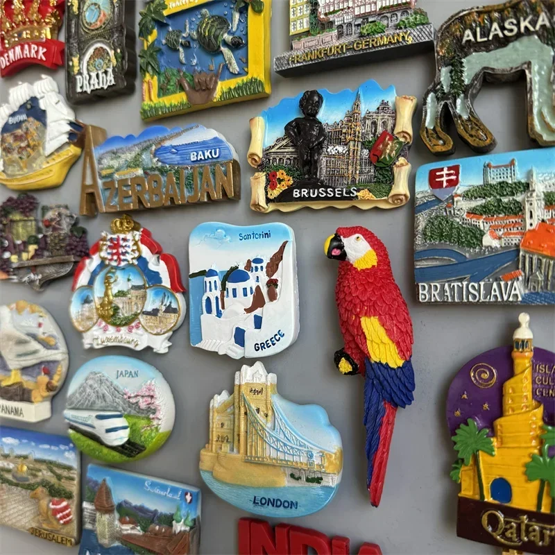 Fridge Magnets Would Tourist Souvenir Budva USA Marseille Slovakia Ireland Turkey Thailand Finland QATAR Canada Denmark Panama