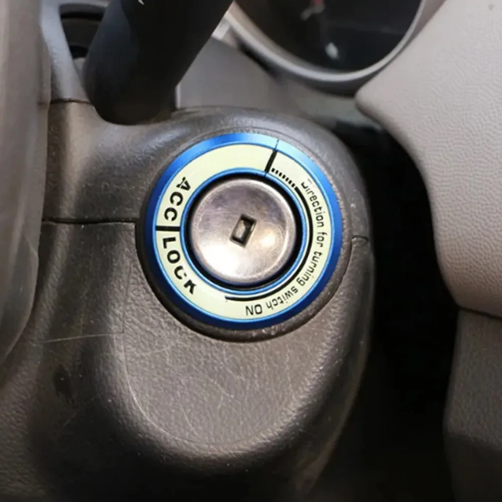 Luminous Car Ignition Switch Key Hole Ring Sticker for Chevrolet Cruze Aveo Lacetti Niva Spark Orlando Epica Sail Sonic