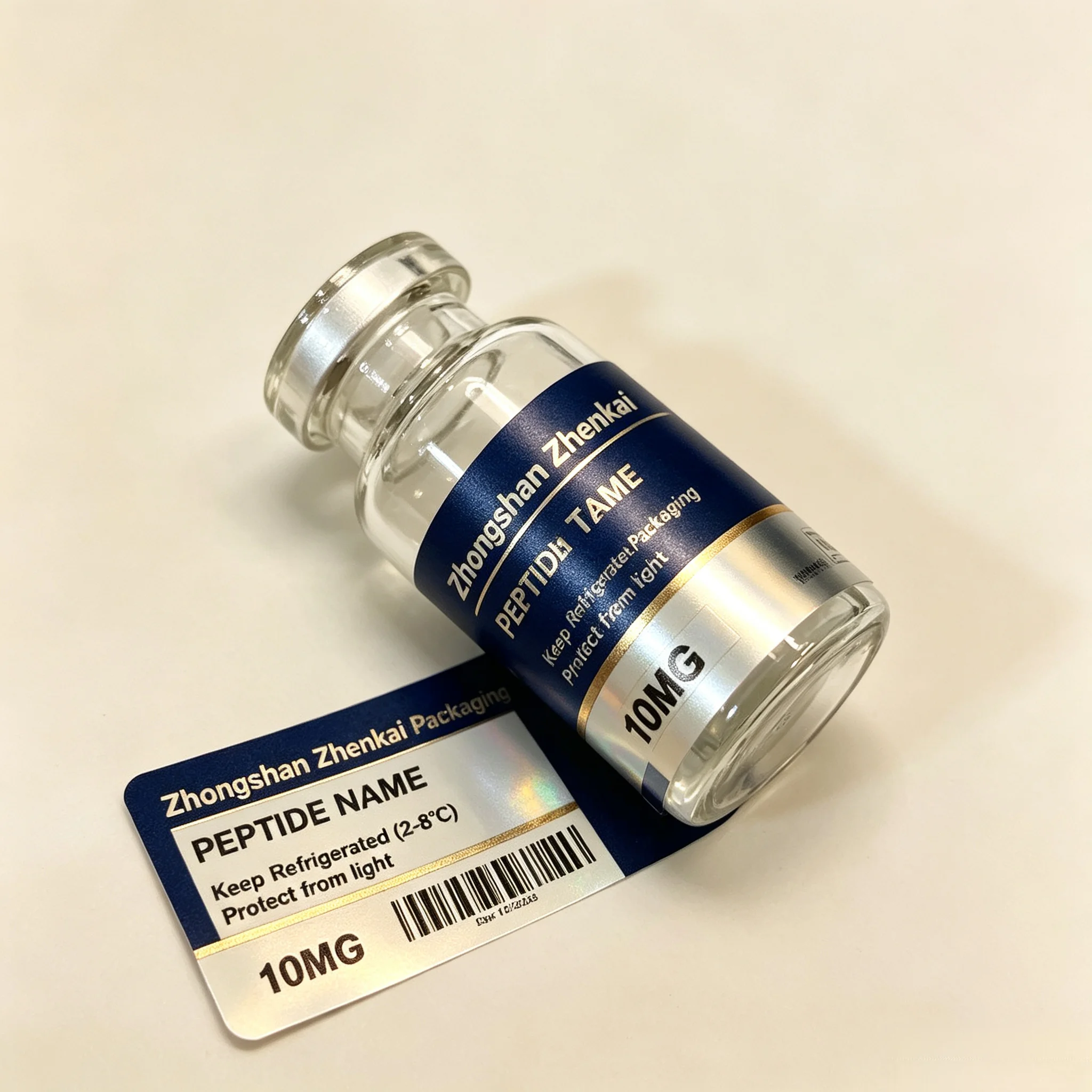 Commercial Printing Supplies Usa - Custom Waterproof Vinyl Peptide Vial Stickers
