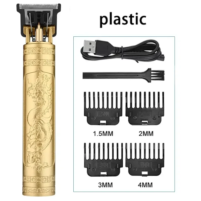 Eletrica sem fio USB cabelo Clipper, profissional barba aparador