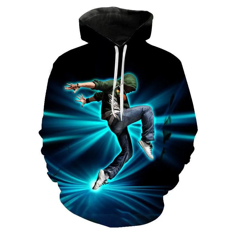 New Street Dance 3D Print Popular Singer Dance Hoodies Men Women Clothing Hip Hop Hooded Sweatshirts Cool Break Dance Streetwear