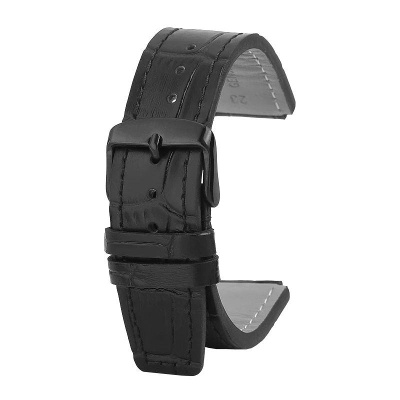 AE1200 AE1300 جلد البقر نمط التمساح حزام ل كاسيو مربع صغير تعديل أثار لينة جلد البقر الفرقة الرجال سوار ساعة 18 مللي متر