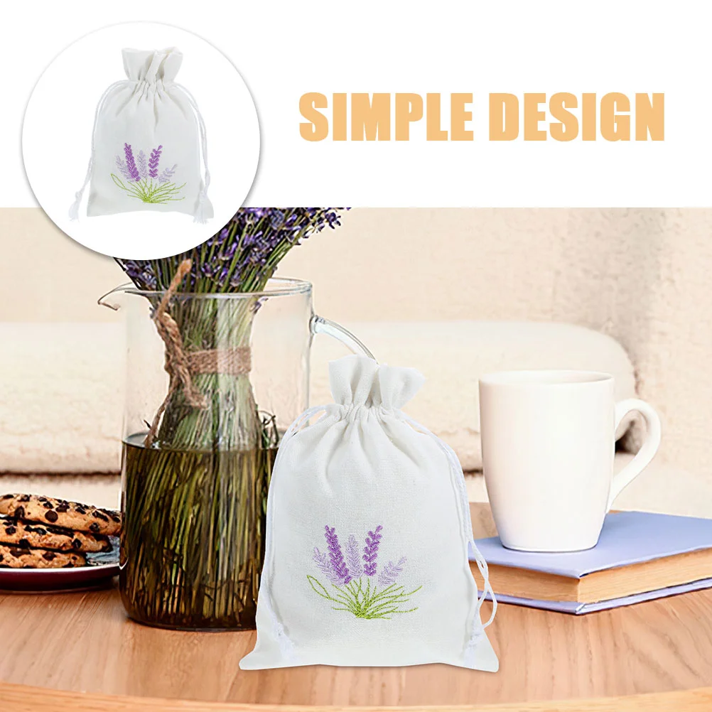 5 Pcs Lavender Bag Perfume Sachet Pendants Wardrobe Small Gift Bags Canvas Decorative