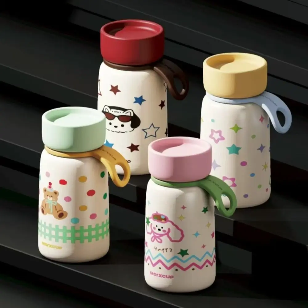 

316 Stainless Steel Insulated Cup 350ml Mini Coffee Mug Leak Proof With Handle Slim Insulated Thermal Water Bottle Creative Gift