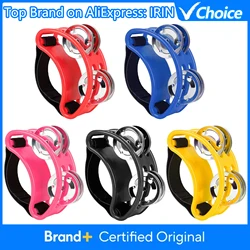 Orff Musical Instruments Foot Jingle Bell Percussion Children Elliptical Tambourine Cajon Box Drum Companion With Cymbals