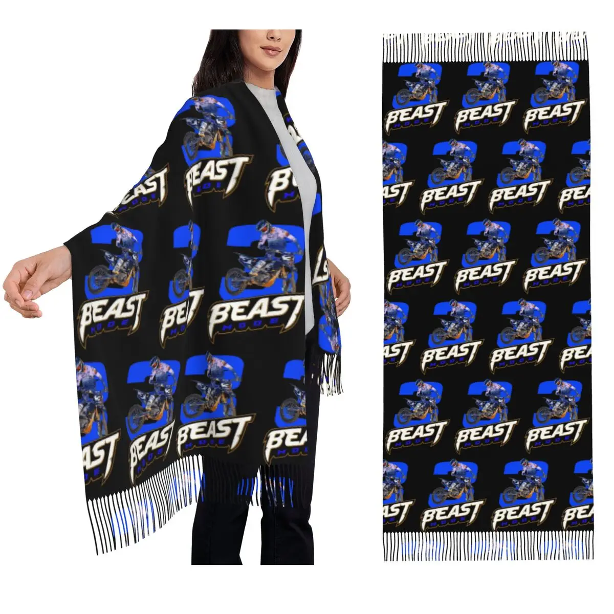 

Eli Tomac ET3 Scarf Tassel Scarves for Women Soft Warm Shawls and Wraps Long Fall Winter Shawl Wrap