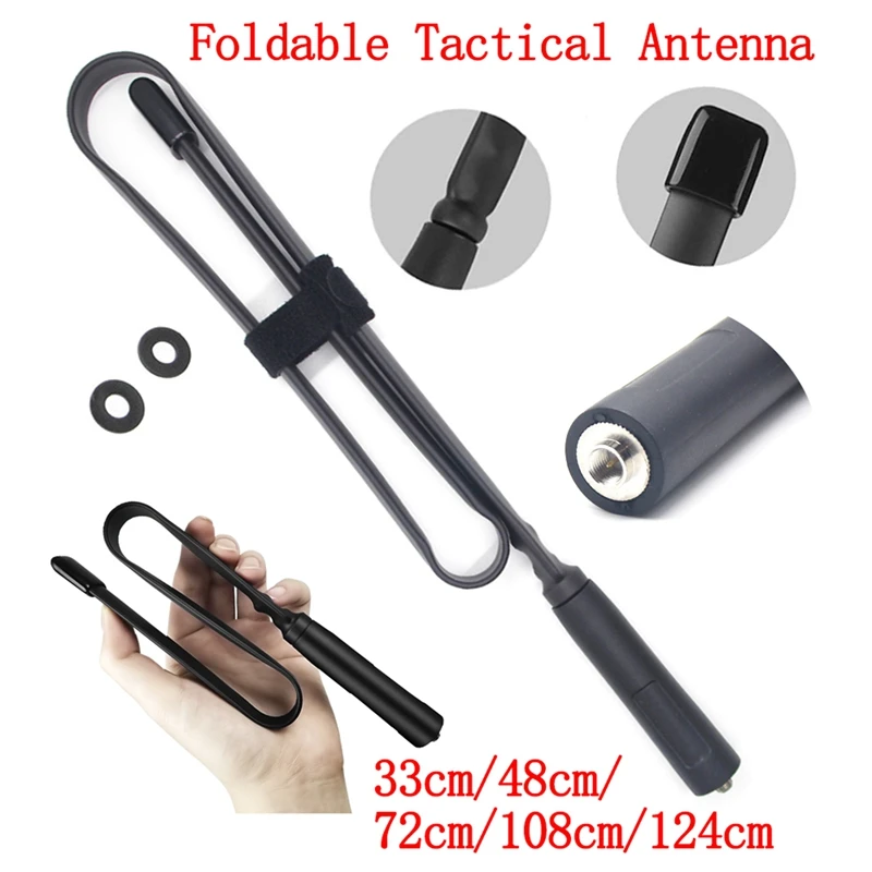 SMA Female Foldable Antenna Antenna 108Cm Dual Band VHF UHF 144/430Mhz For Baofeng UV-5R UV-82 UV5R