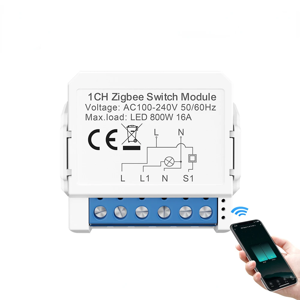 1/2/3/4 circuit dual control switch mini module remote control graffiti intelligent circuit breaker