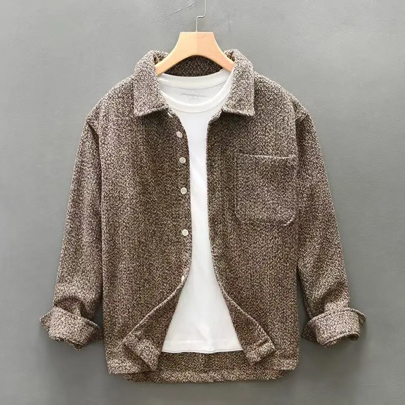 

2025 Autumn/Winter New Thickened Warm Long-Sleeve Shirt Premium Brushed Fabric Skin-friendly And Trendy Shirt