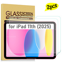 For iPad 11 Tempered Glass For iPad 2025 11th Generation Screen Protector iPad 11-inch A16 Film Guard Anti Scratch HD 2-Pack