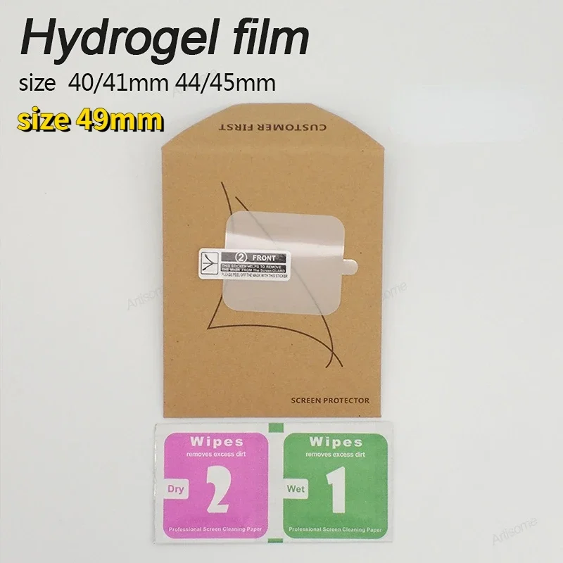 

Wholesale Hydrogel Film for Smart Watch 38/40/41mm (42/44/45mm) 49mm Protective Film for iWatch series Ultra 8 7 3 se 6 5 4 3 2