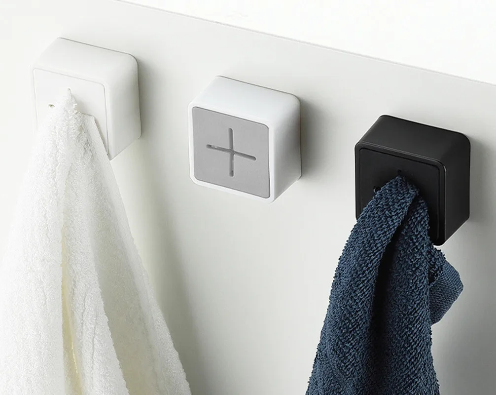 Handtuch Lagerung Racks Aufhänger Klebstoff Lappen Geschirrtuch Halter Küche Lappen Reinigung Werkzeuge Haken Rack Handtücher Lagerung Clip Gadgets
