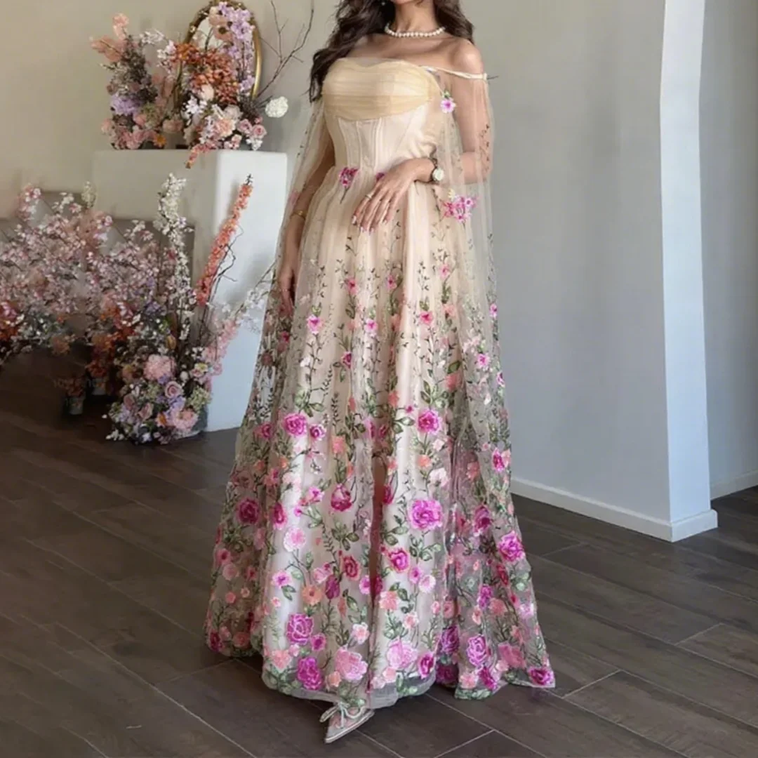 Fancy Kant Formele Gelegenheidsjurken Afstuderen Jurken Vrouw Geborduurde Formele Gelegenheden Handgemaakte Galajurken Op Maat