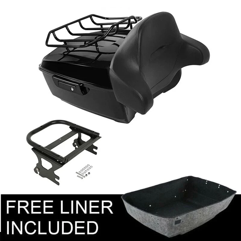 

Багажник мотоцикла King, спинка для багажа, 2-вгоровая стойка для Harley Touring Road King Electra Glide 1997-2008 гг.