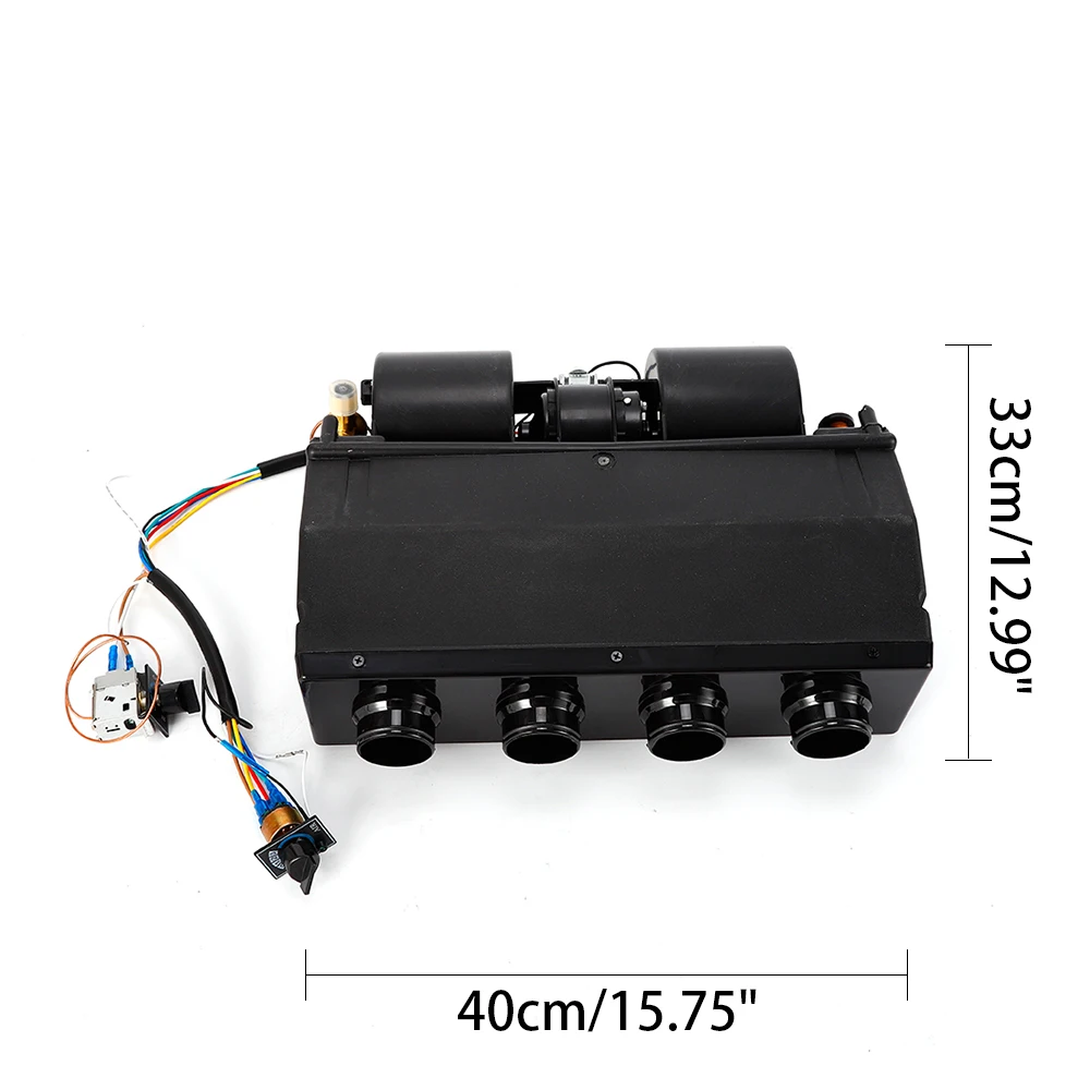 Unidade universal do calefator do Underdash do carro, 12V, evaporador da C.A., 12V, 3 velocidades, 600 CFM