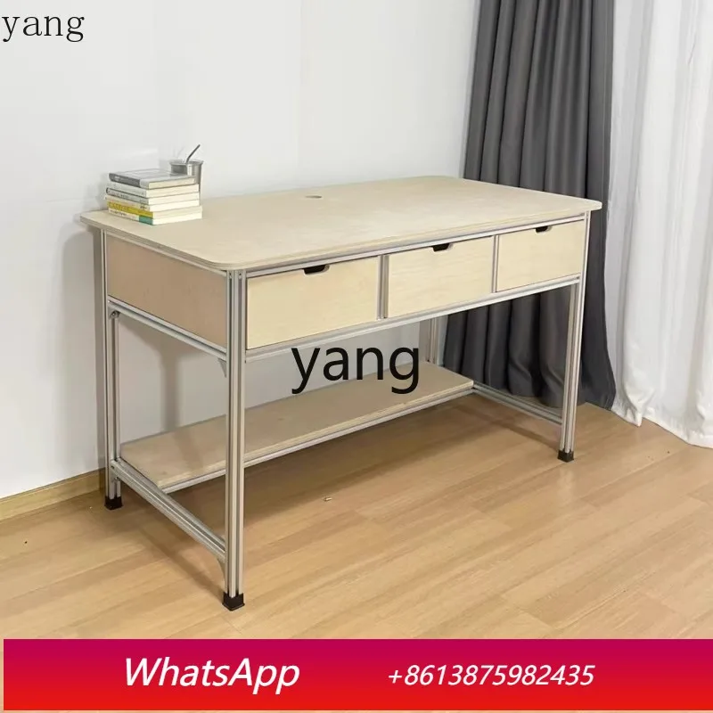 

LM Computer Desk Desktop Desk with Drawers Home Bedroom Makeup Table Modern Simplicity