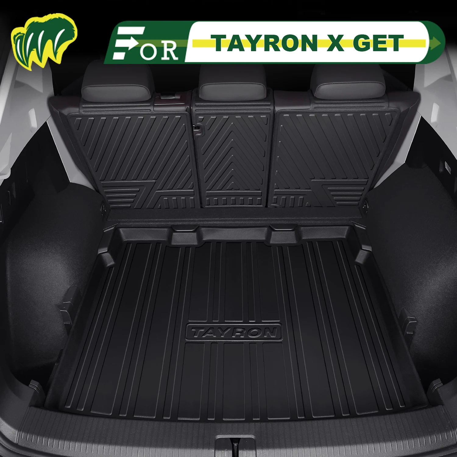 

Для Vw TAYRON X GET 2019-2025 TPE индивидуальный коврик для багажника автомобиля всесезонный коврик для багажника 3D-образная подкладка для багажника защитный коврик для спинки стула