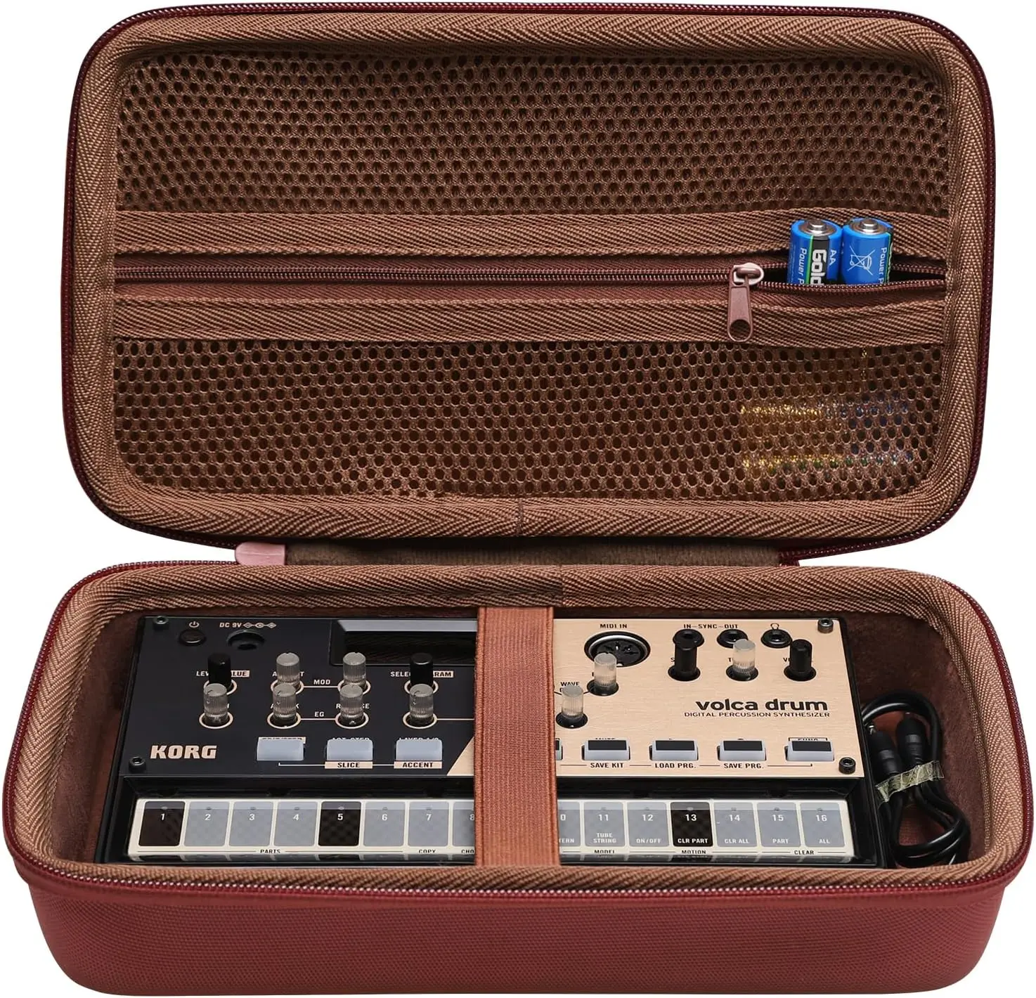 LTGEM Hard Case for Korg Drum Machine/FM Synthesiser/VOLCA SAMPLE2 Digital Sampler(case only!)