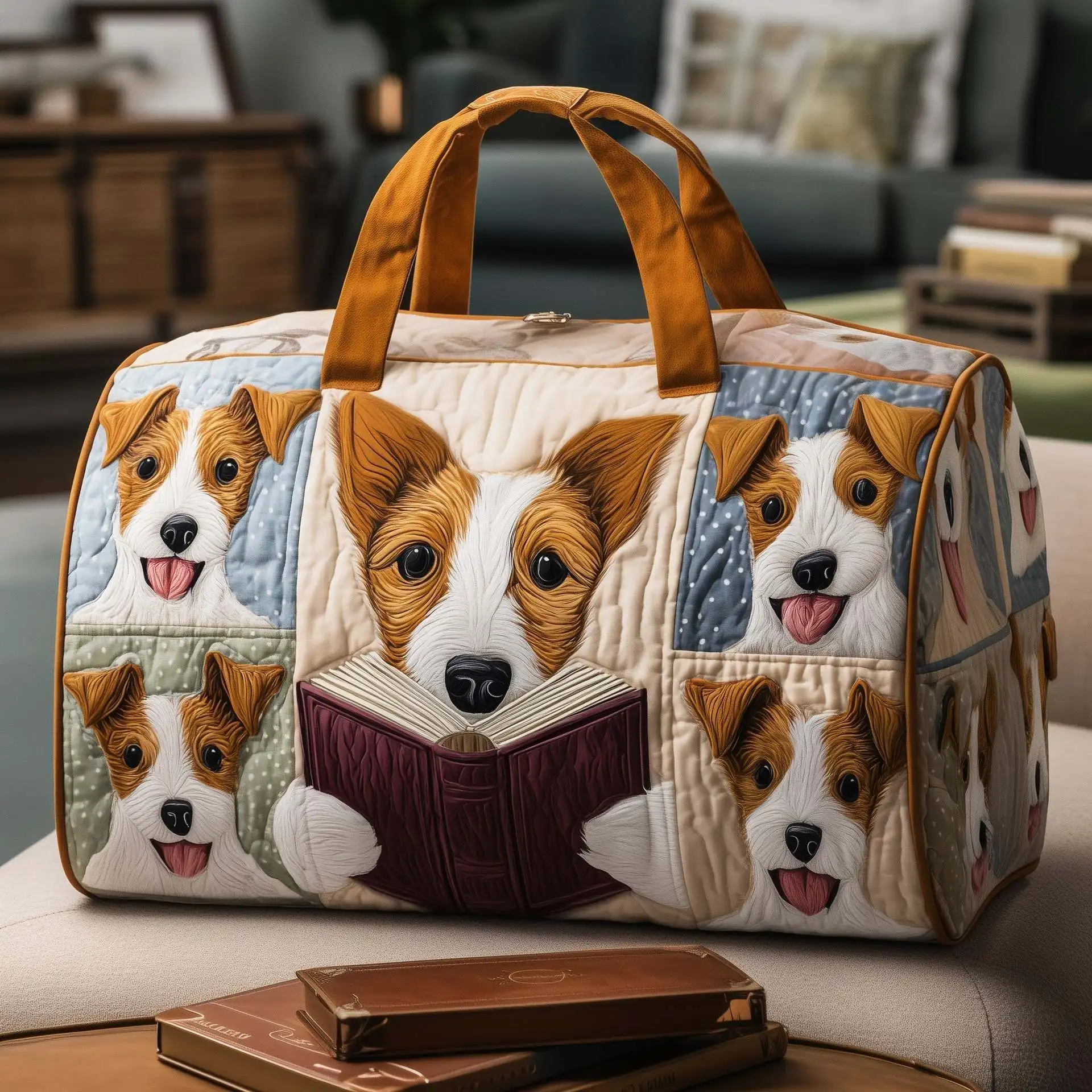 

3D Printed Quilted Bags dog print daily Personalized Gifts Handbag Tote Bag Sport Bags Training Travel Bag Beach Hiking Camping