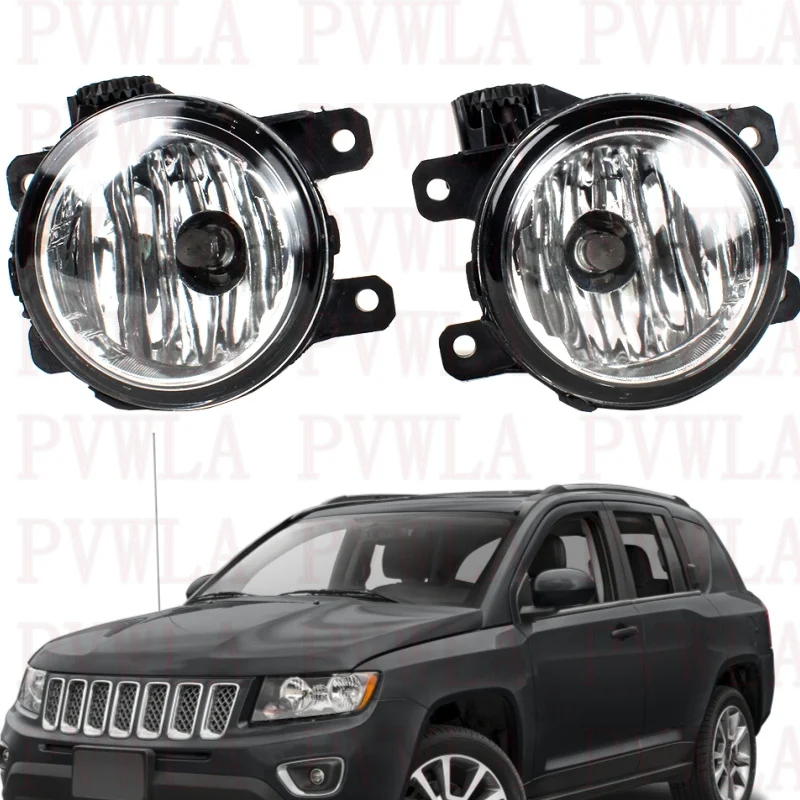 

Front Bumper Fog Lamp Light With Halogen Bulbs 6PB41SZ0AA 6PB40SZ0AA For Jeep Compass 2017 2018 2019 2020