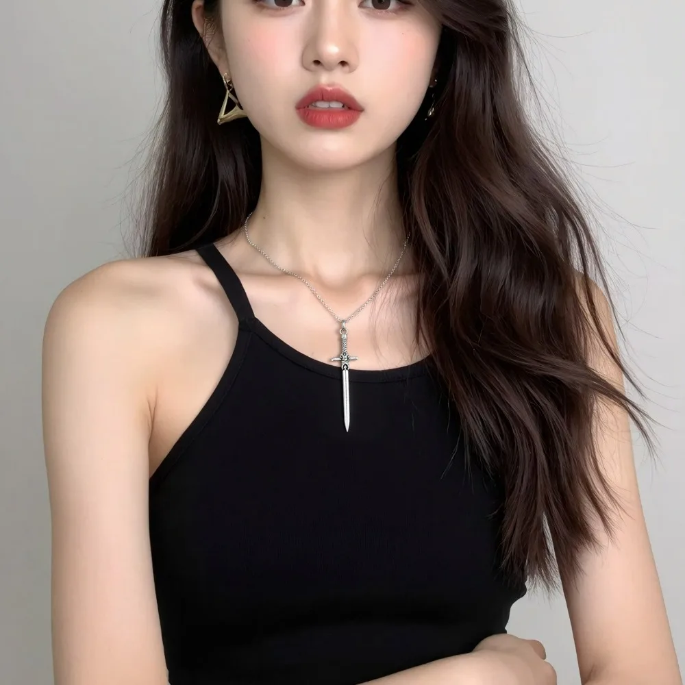 SUMENG New Fashion Sword Pendant Necklace Sword Pagan Gothic Spells Witchcraft Witches Medieval Jewelry Gifts