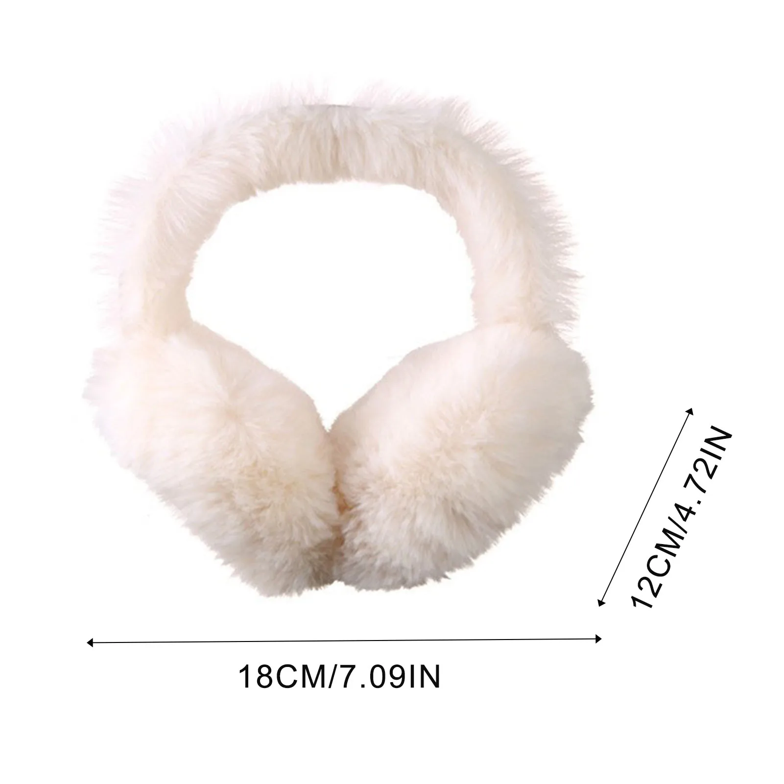 Women Winter Warm EarMuffs Thickened Solid Color Ear Warmer for Cycling Bicycle Motorcycle