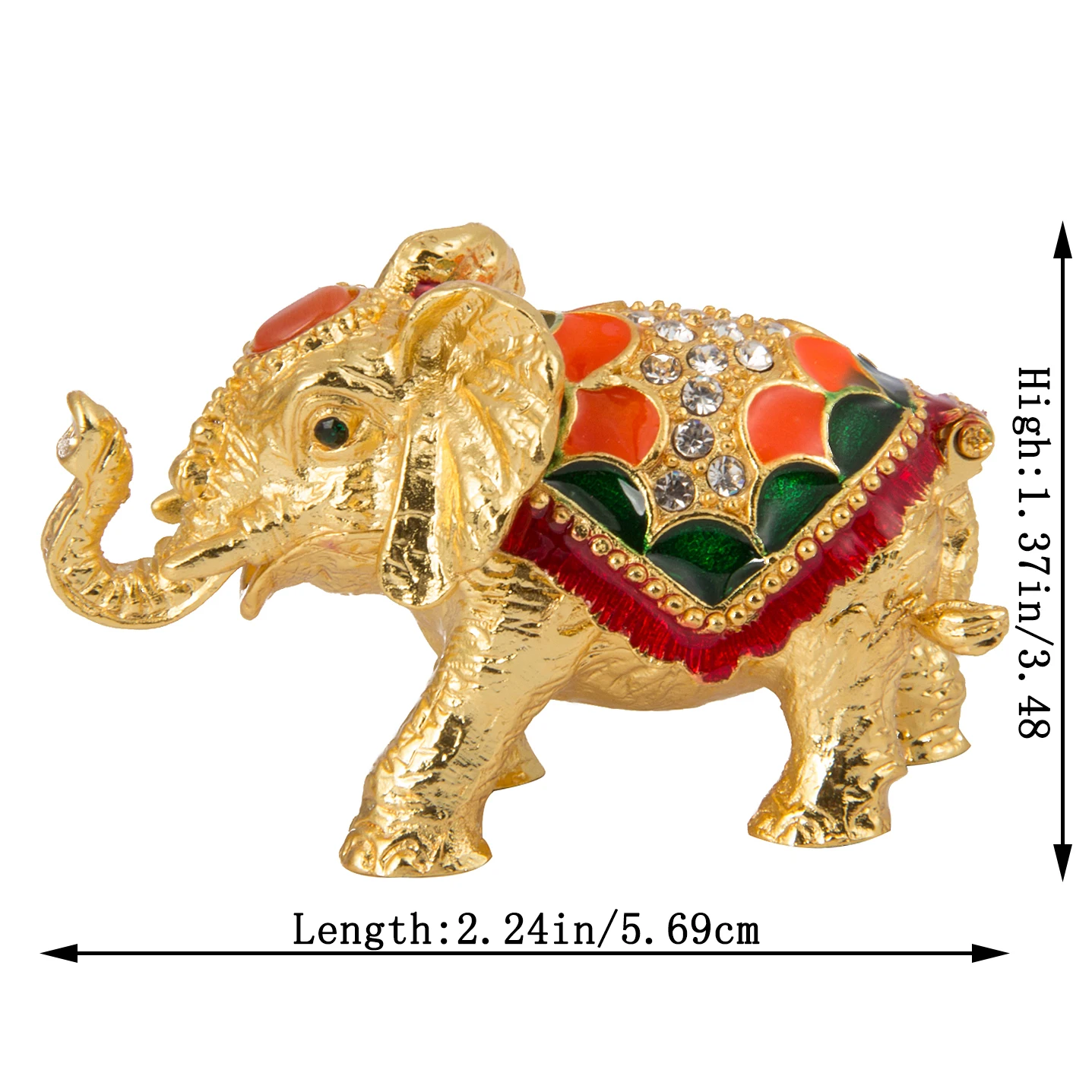 QIFU Europe Metal Craft Lovely Elephant for Wedding Decoration