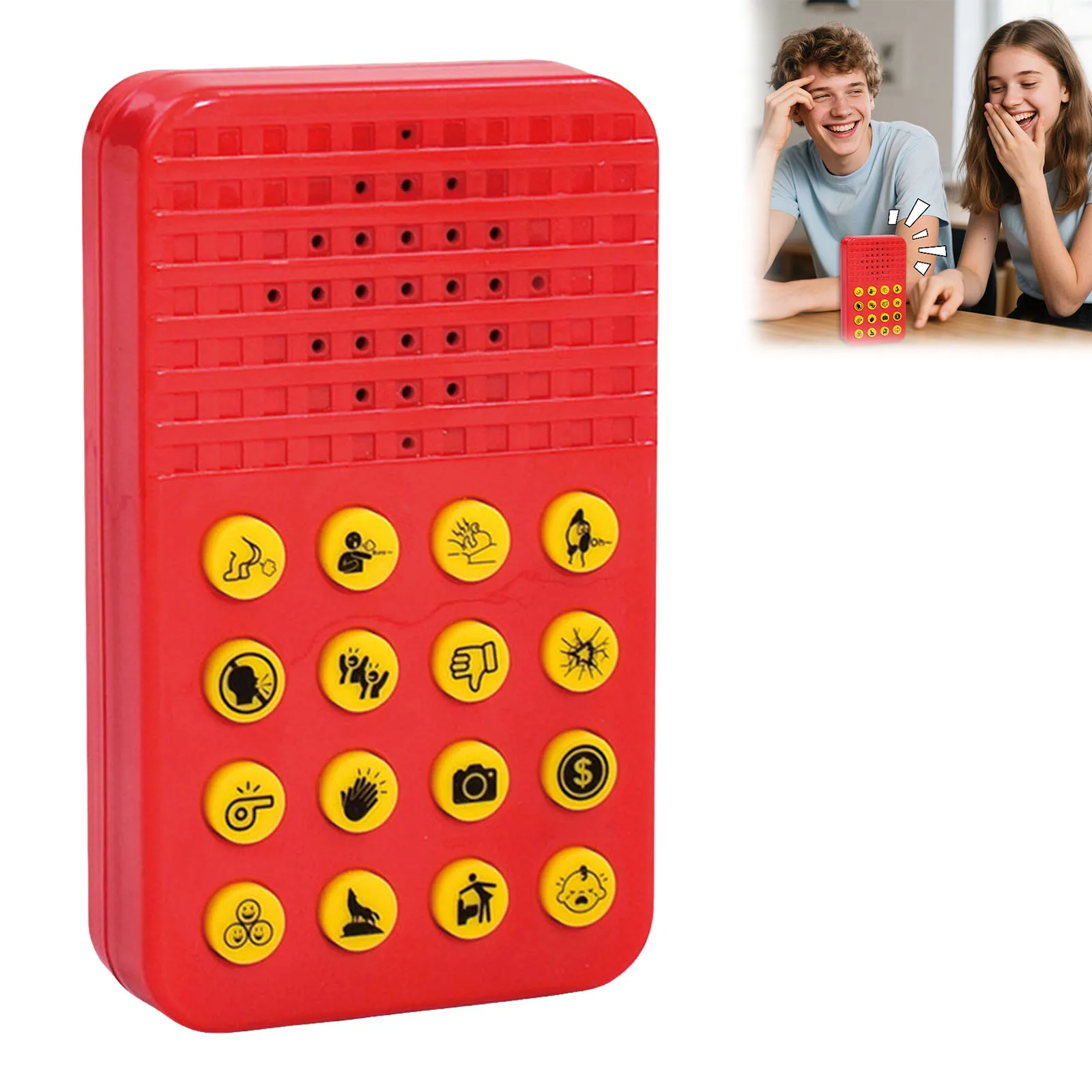 

Novelty Toys Personality Button Voice Sound Box Prank Sound Generator Music Squeeze Box Toy Atmosphere Sound Generator Plaything