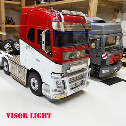 Metal Visor Light Car Accessories Rc Cars for AdultsFor 1/14 Tamiya RC Truck Trailer Scania 770s R620 Benz Actros Volvo DIY Part