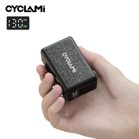 Портативный электрический насос CYCLAMI AM6, 130 PSI с цифровым дисплеем — фото товара