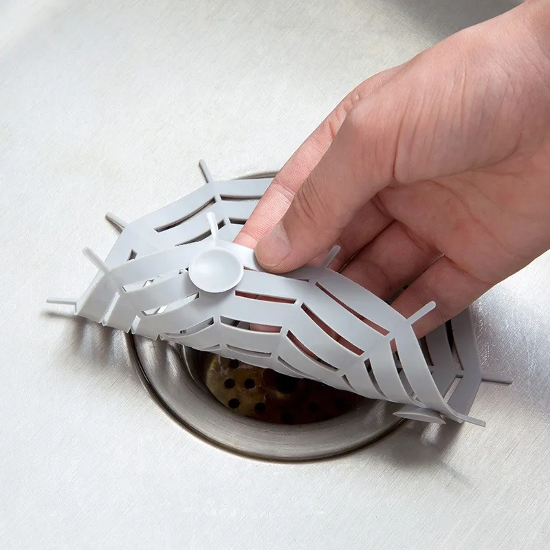 

Kitchen Sink Filter Net Creative Spider Web Design for Bathroom Drain Cleaning Prevents Blockage Home Plastic Sink Basin Stopper