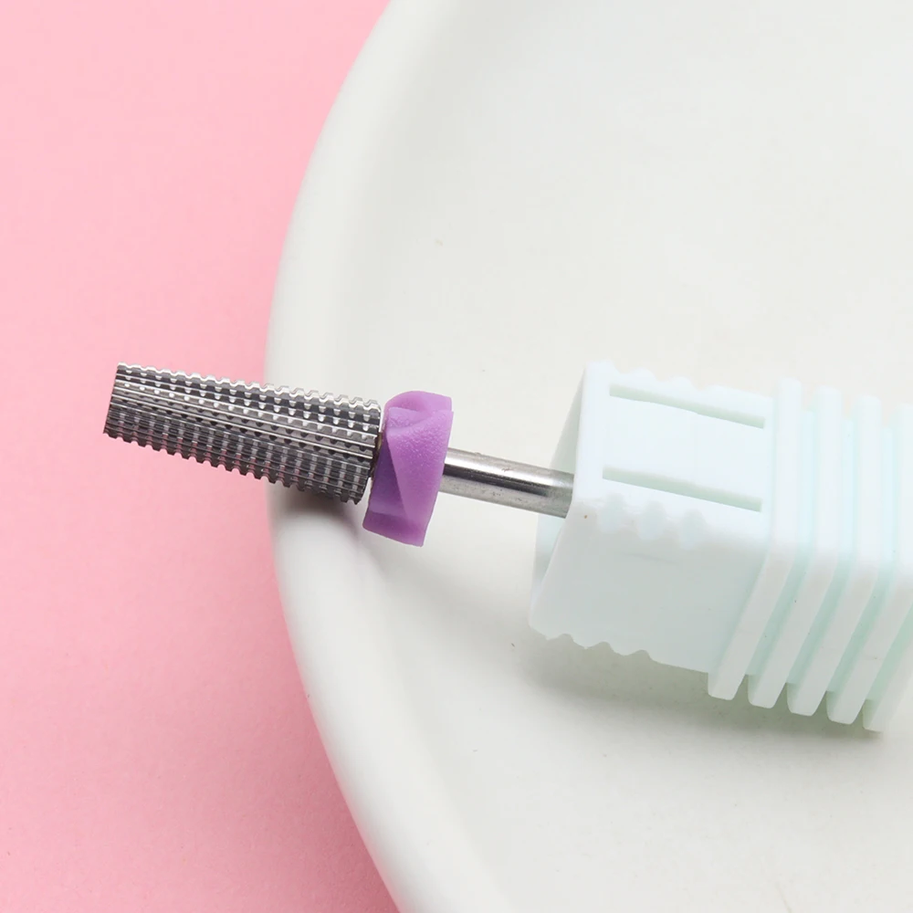 1pc 3XF Mini Spiral Carbide Nail Drill Bit, Tungsten Steel Nail Sanding Head for Electric Manicure Machine, Professional Acrylic