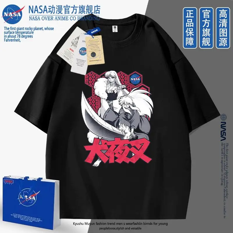 إينوياشا تي شيرت Platycodon Gowei أنيمي الطرفية قصيرة الأكمام تي شيرت الذكور والإناث ملابس الطلاب الصيف