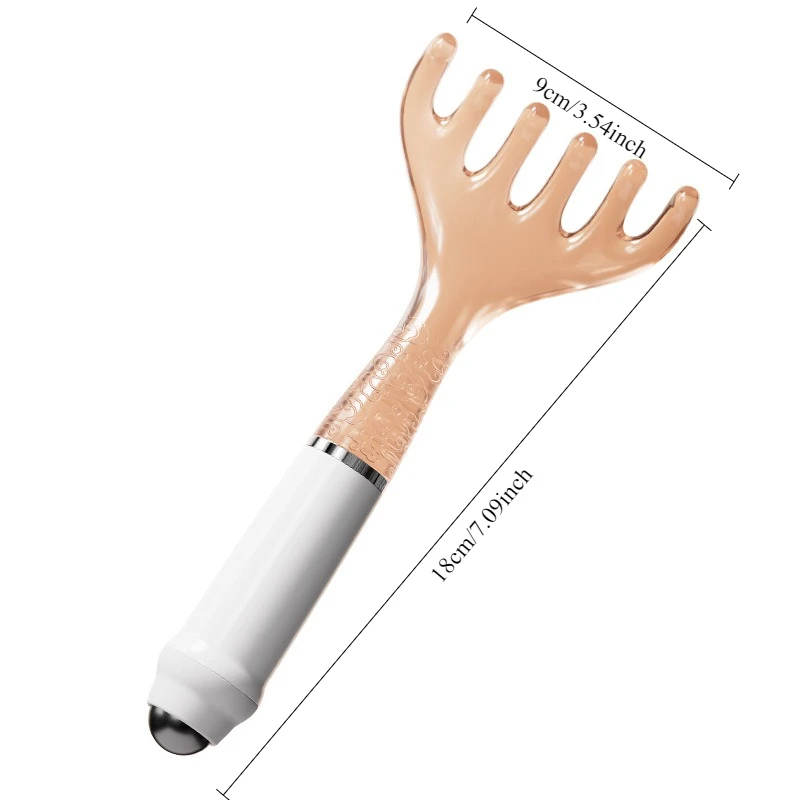 مشط قرن الوعل الغزلان، مشط صغير، مشط تدليك بخمسة أصابع، أمشاط أدوات العناية بالشعر للتدليك المضاد للكهرباء الساكنة