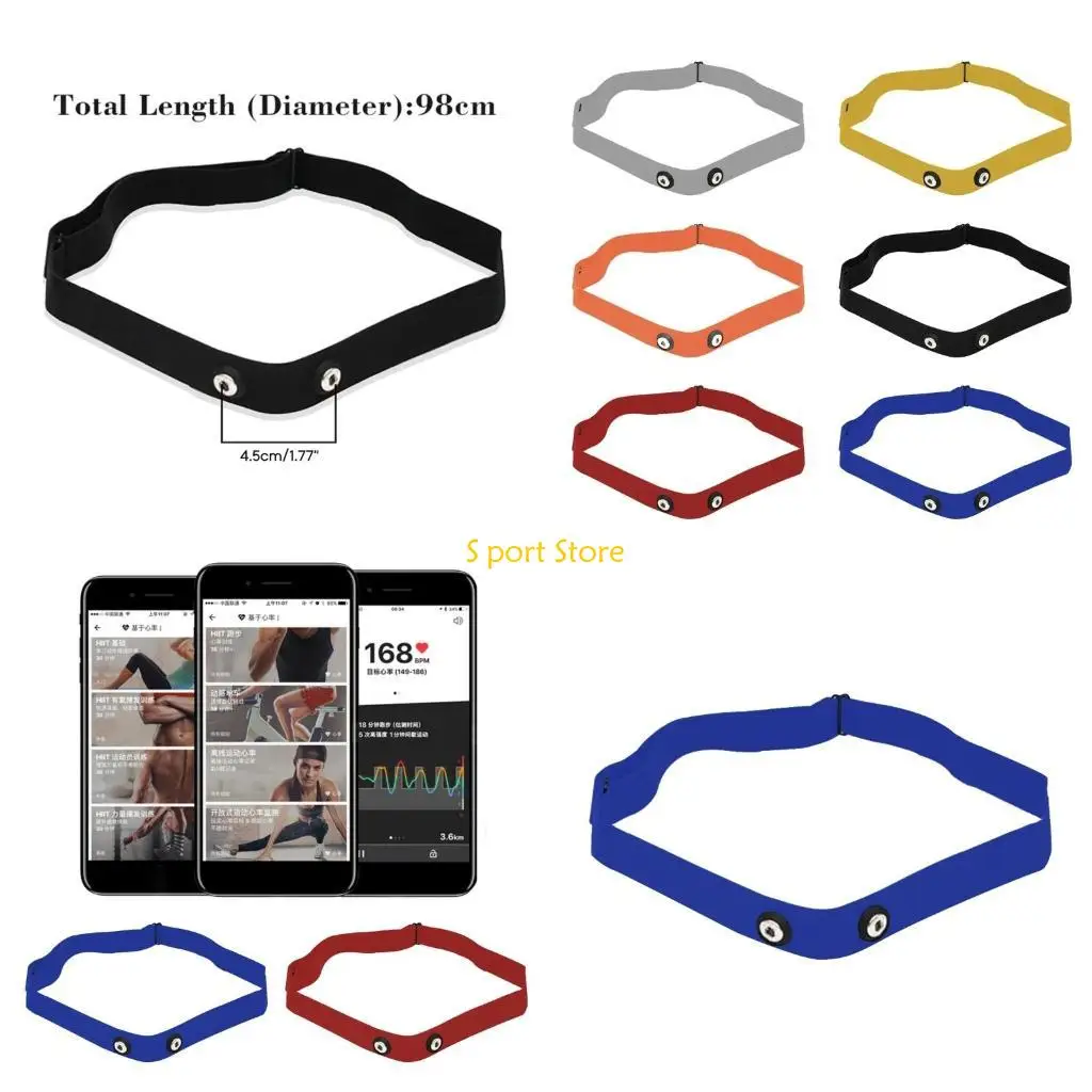 U2JB Heart Rate Chest Belt Bluetooth-Compatible Heart Rate Strap for Outdoor Sport