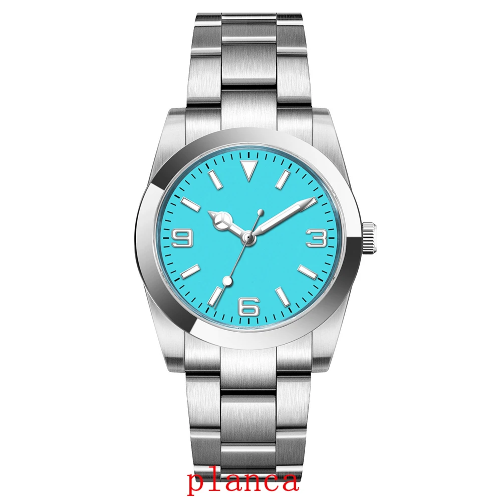 Customizable logo 36/39mm sapphire crystal stainless steel watch paired nh35 automatic movement